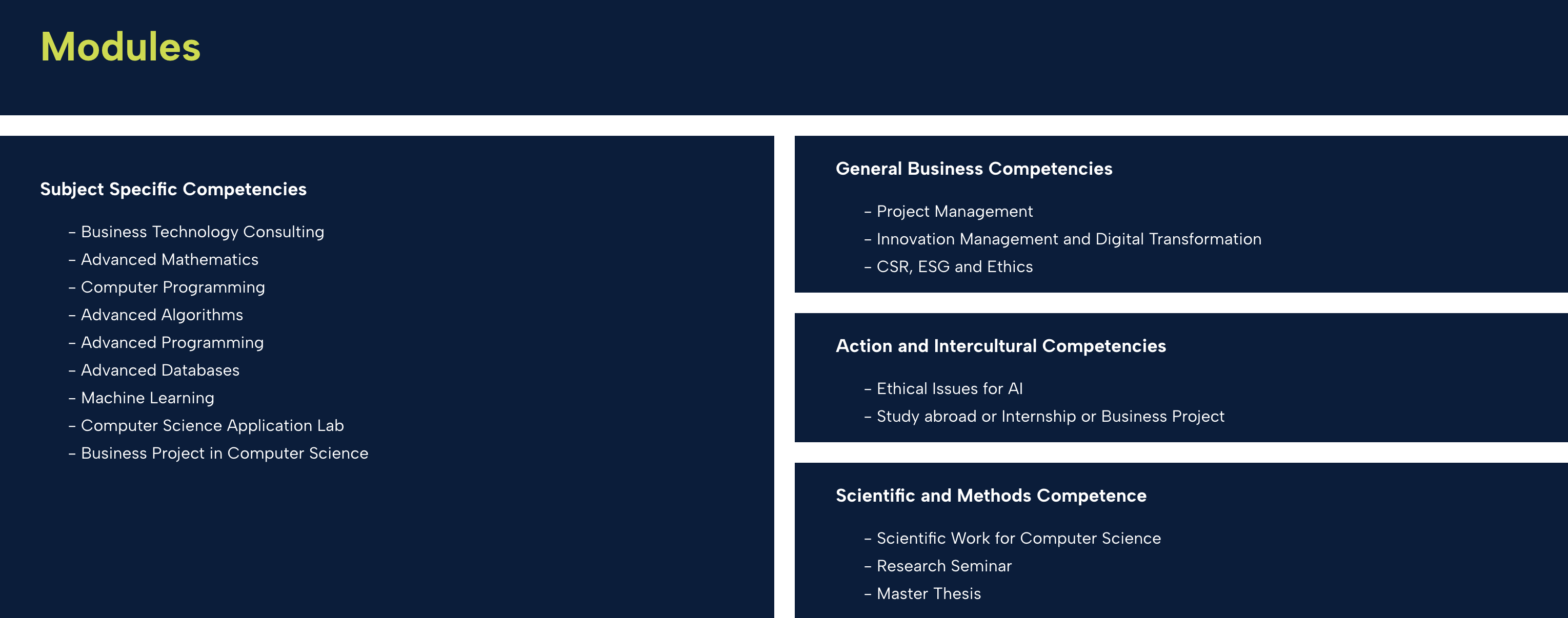 Curriculum