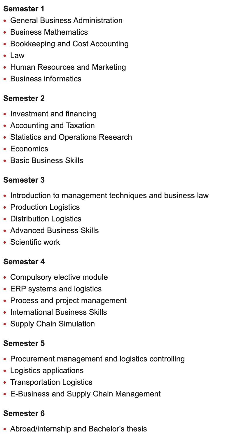 Curriculum