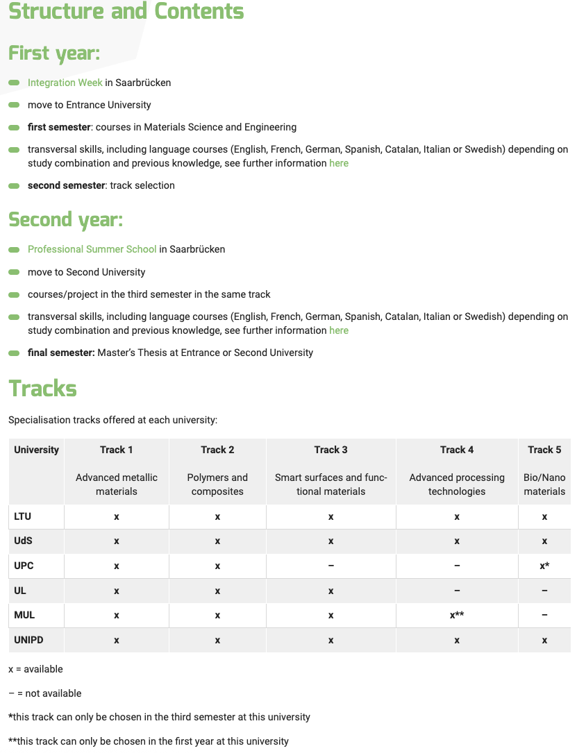 Curriculum