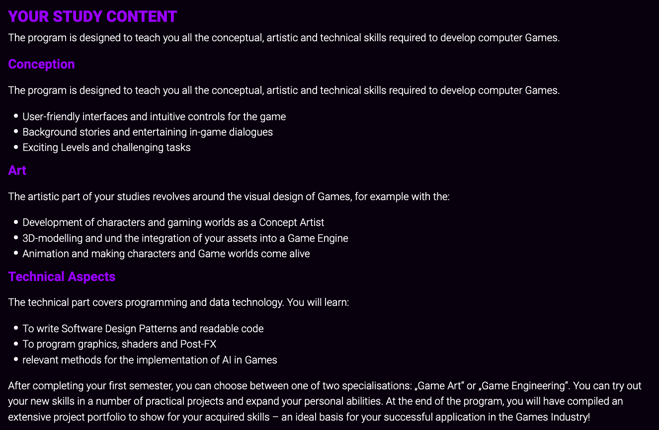 Curriculum