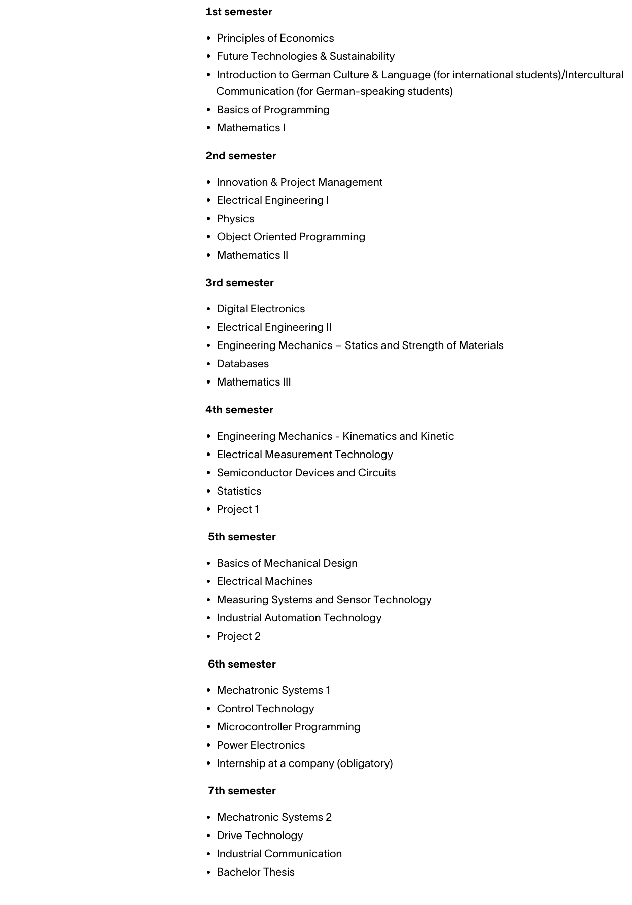 Curriculum